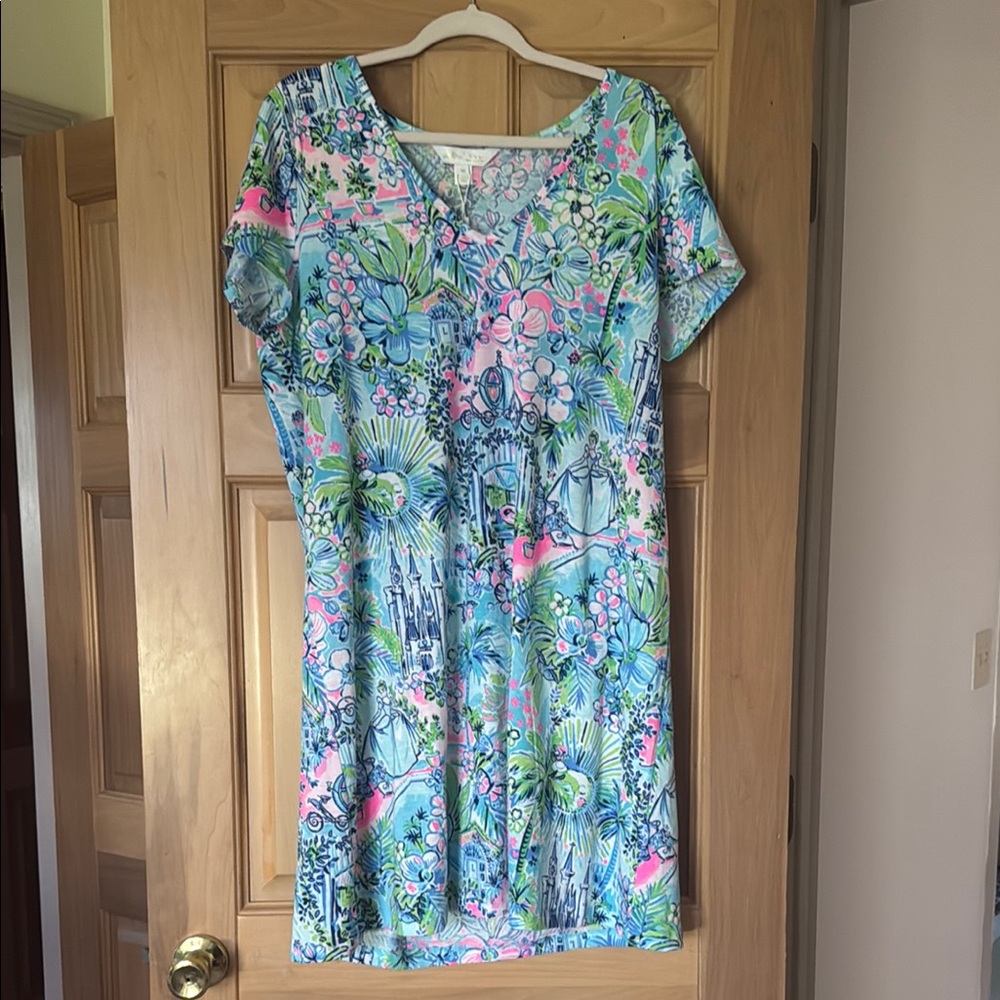 NWT Lilly Pulitzer x Disney Lilly Loves Cinderella V Neck Dress